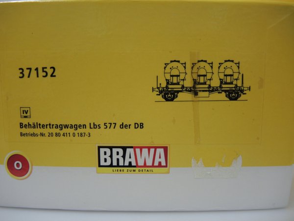 DB Behältertragwagen Lbs 577 20 80 411 0 187-3 Brawa 1:45