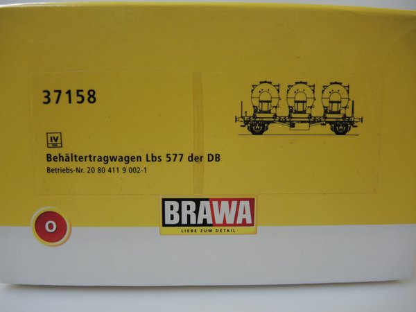DB Behältertragwagen Lbs 577 20 80 411 9 002-1 Brawa 1:45