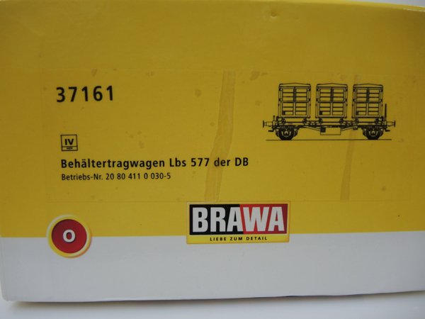 DB Behältertragwagen Lbs 577 20 80 411 0 030-5 Brawa 1:45